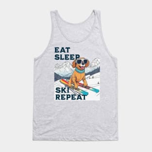 Eat Sleep Ski Repeat Tank Top